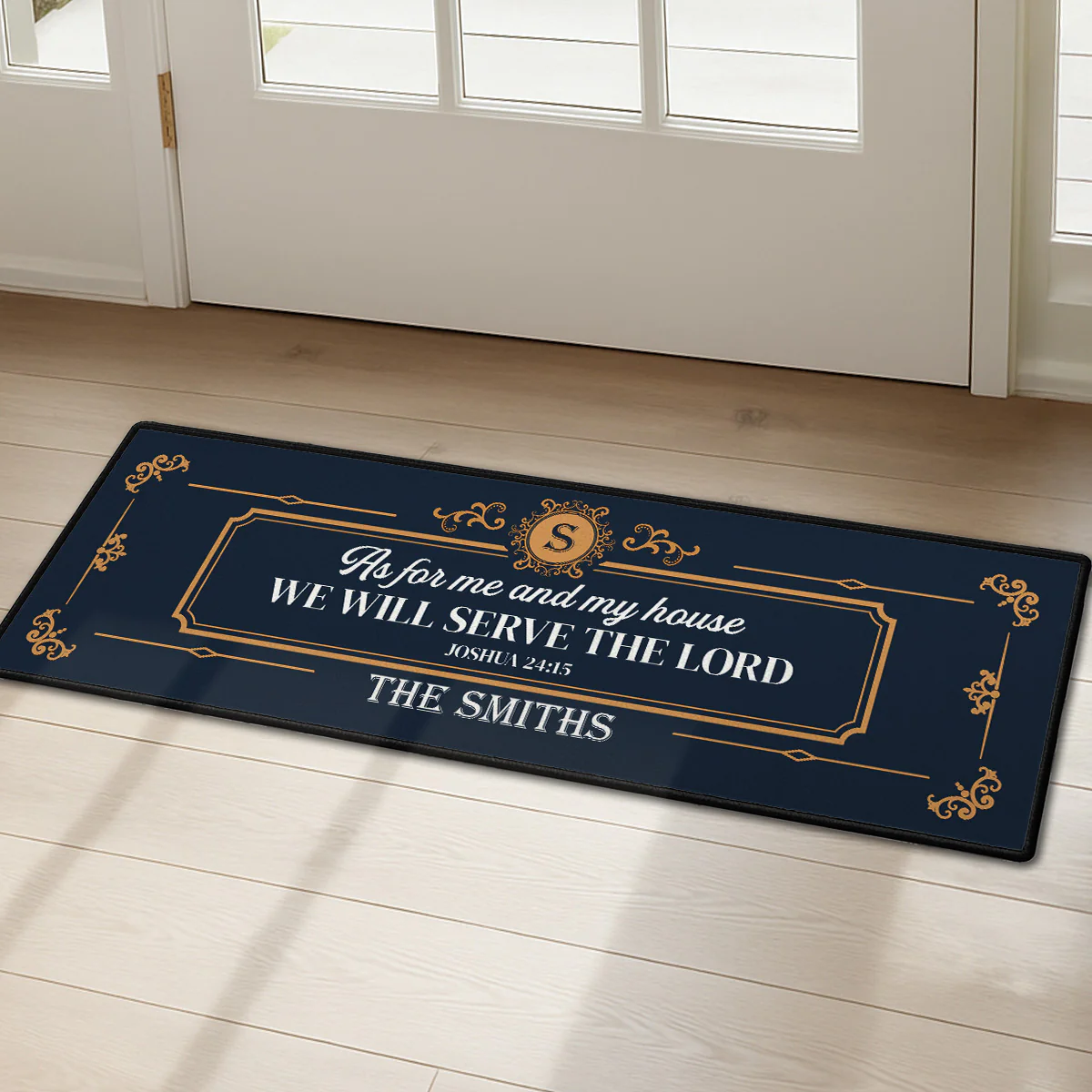 As for Me And My House - Personalized Custom Runner Rug