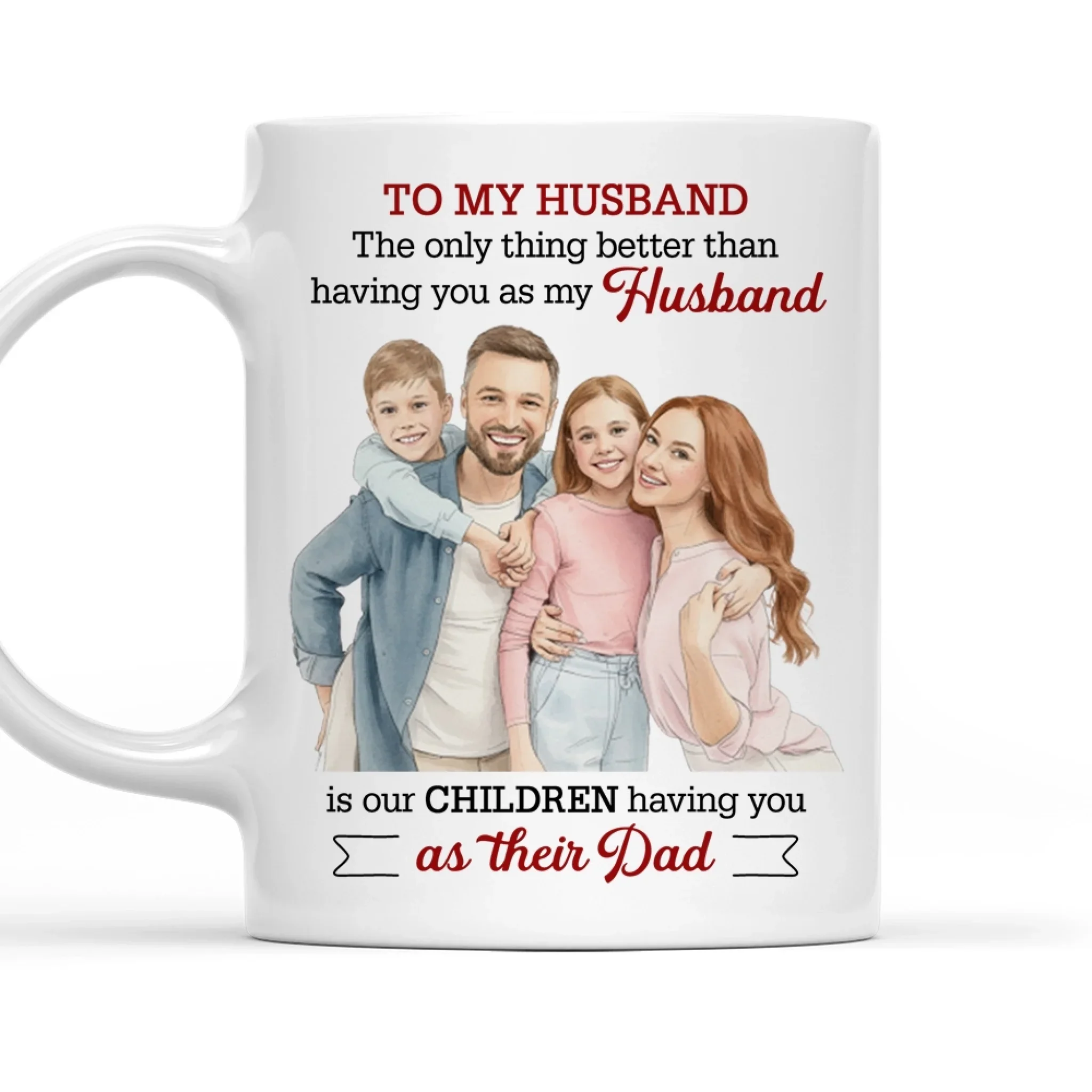 As Their Dad 2 - Personalized Custom Coffee Mug