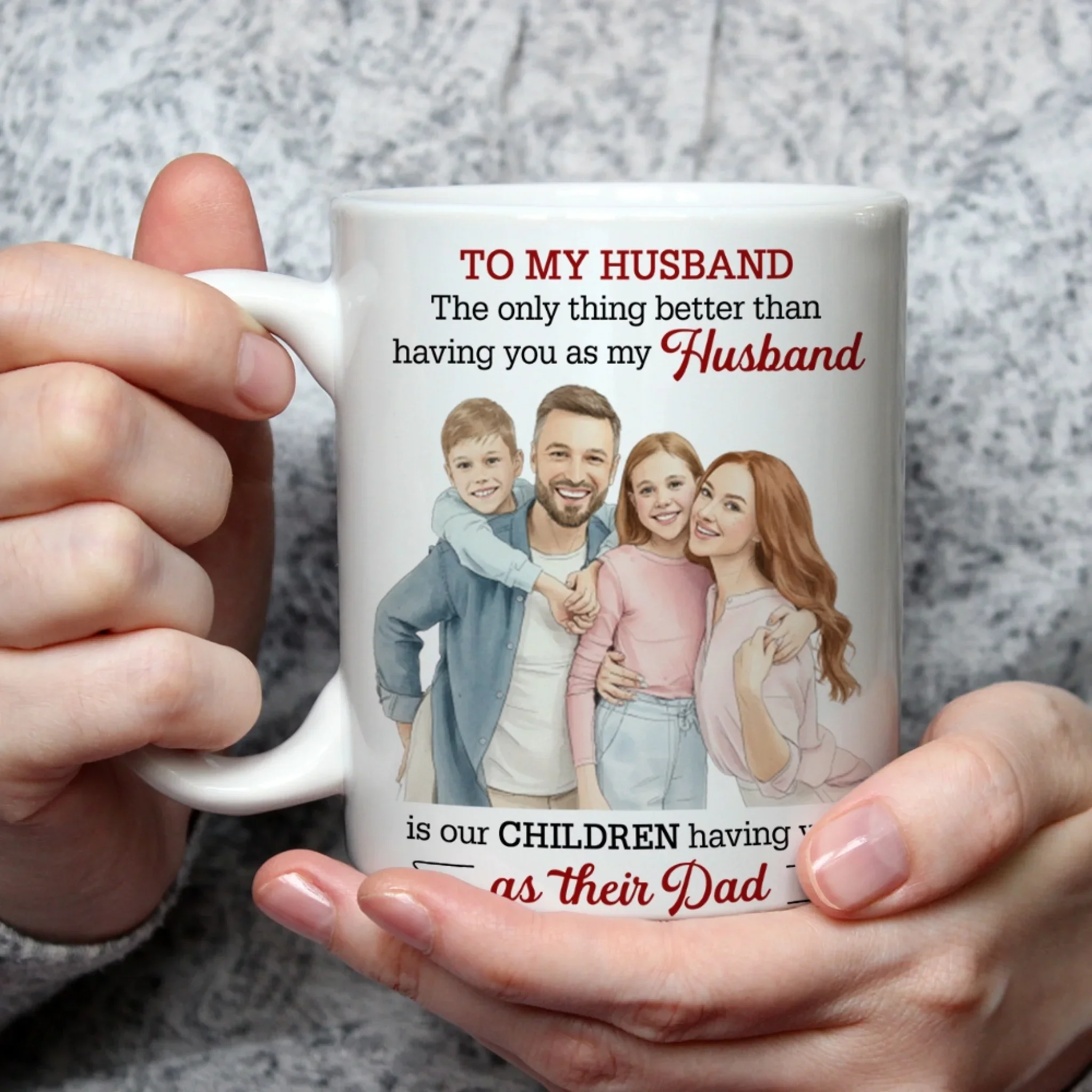 As Their Dad 2 - Personalized Custom Coffee Mug - Image 2