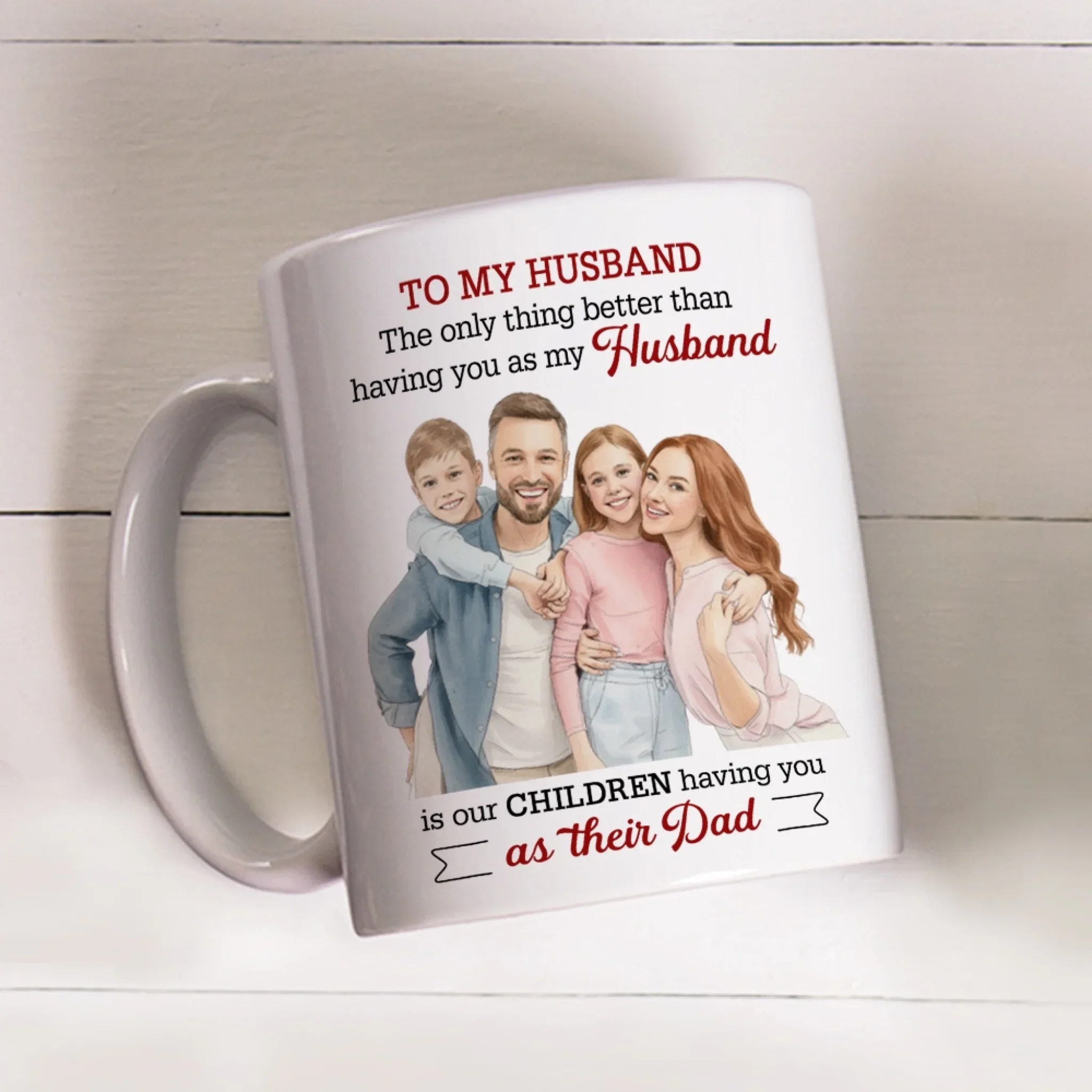 As Their Dad 2 - Personalized Custom Coffee Mug - Image 3