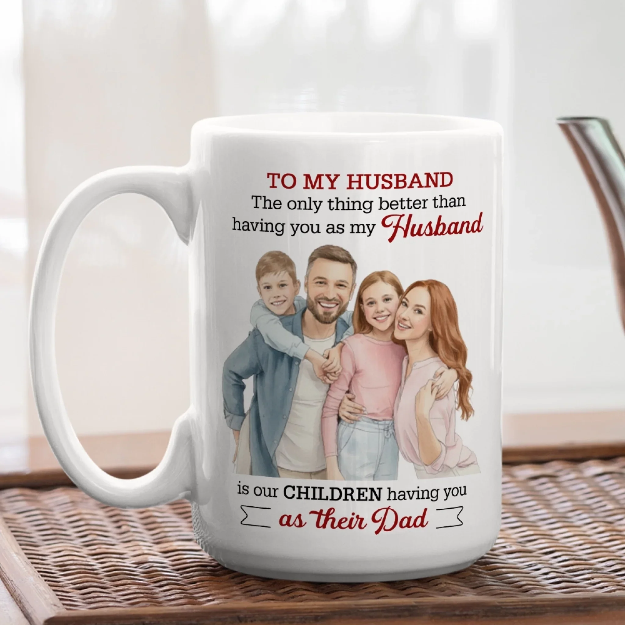 As Their Dad 2 - Personalized Custom Coffee Mug - Image 5