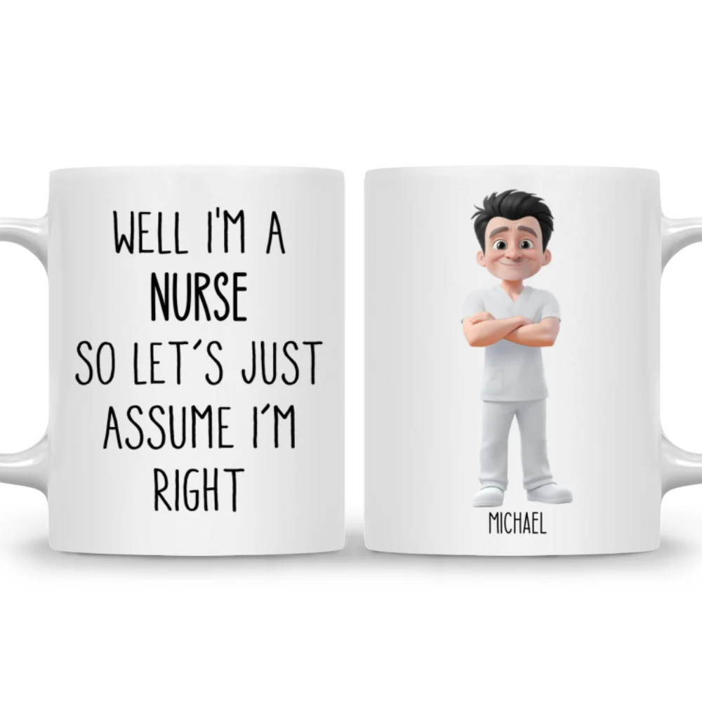 Assume I Am Right - Personalized Custom Coffee Mug - Image 6