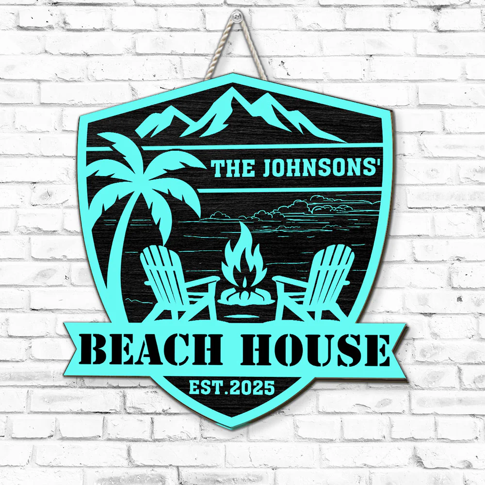 At The Beach House - Personalized Custom Wood Sign - Image 5