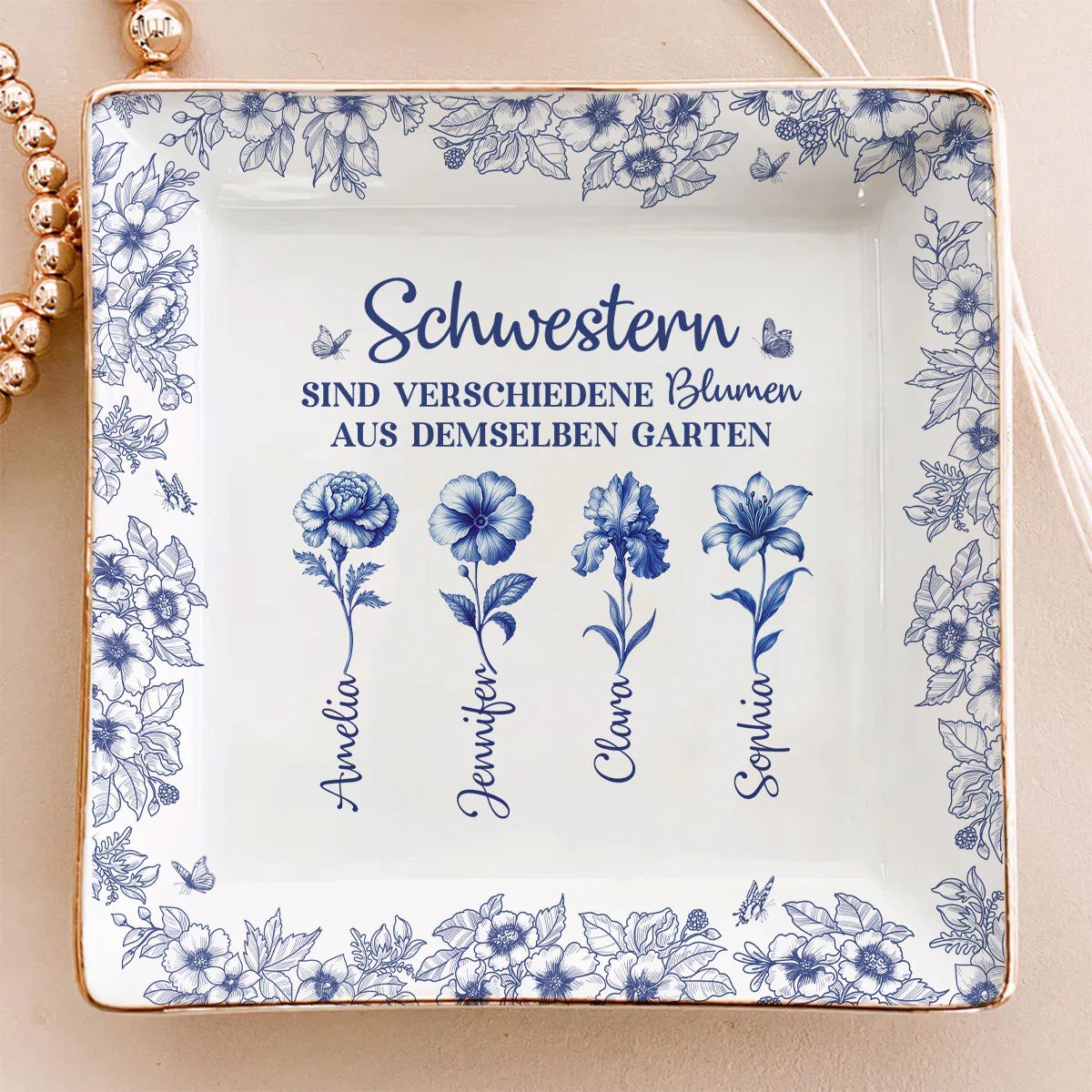 Aus Demselben Garten - Personalisierte Schmuckschale Nach Maß