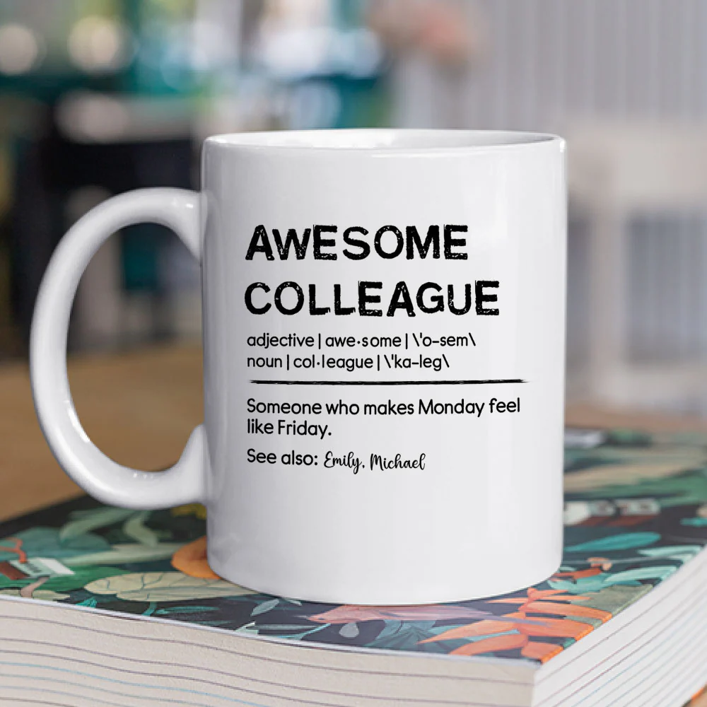 Awesome Colleague - Personalized Custom Coffee Mug - Image 2
