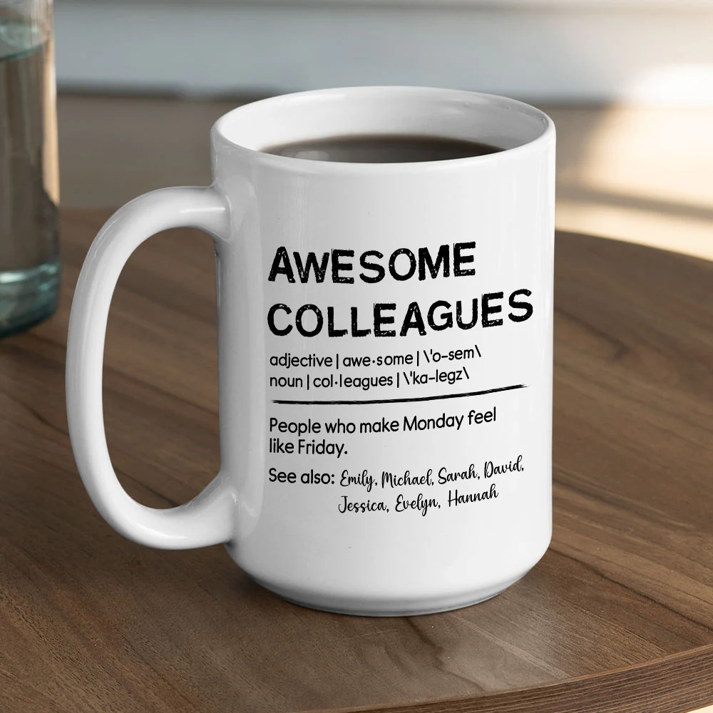 Awesome Colleague - Personalized Custom Coffee Mug - Image 4