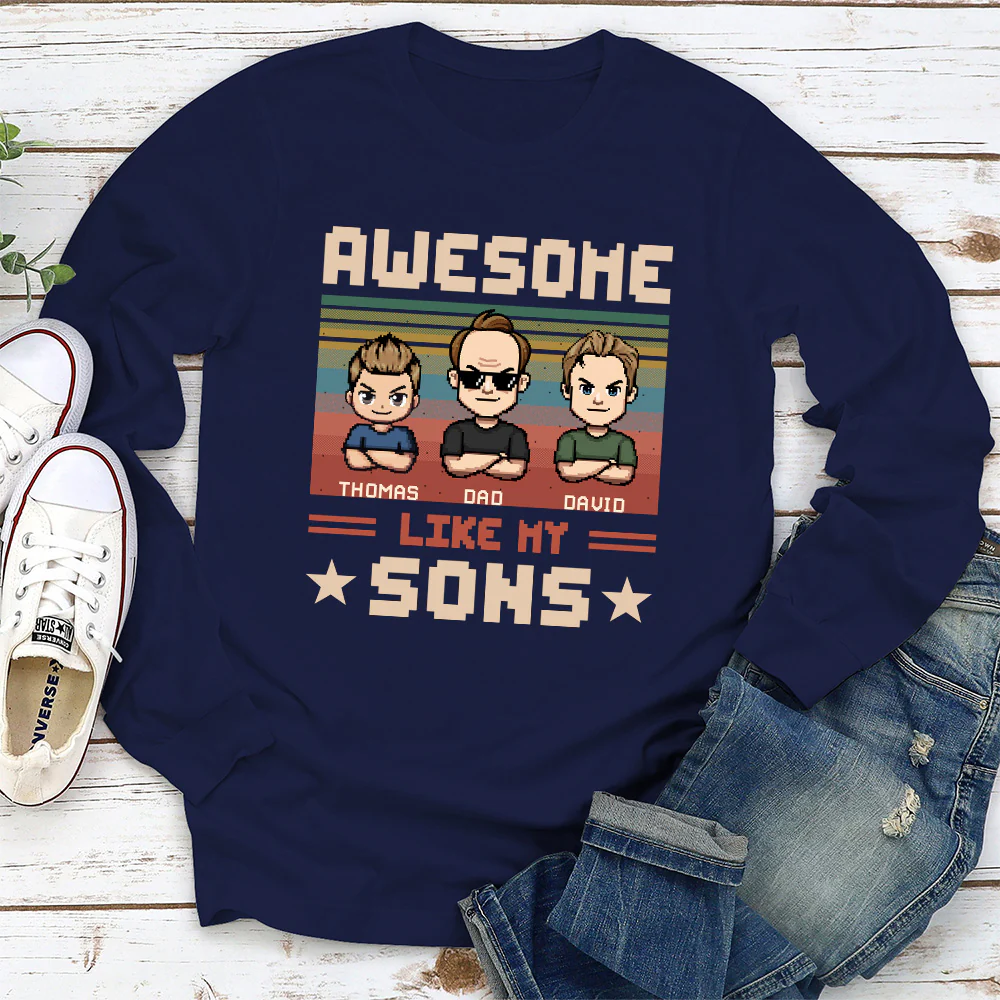 Awesome Dad And Awesome Daughter  - Personalized Custom Shirt - Image 6