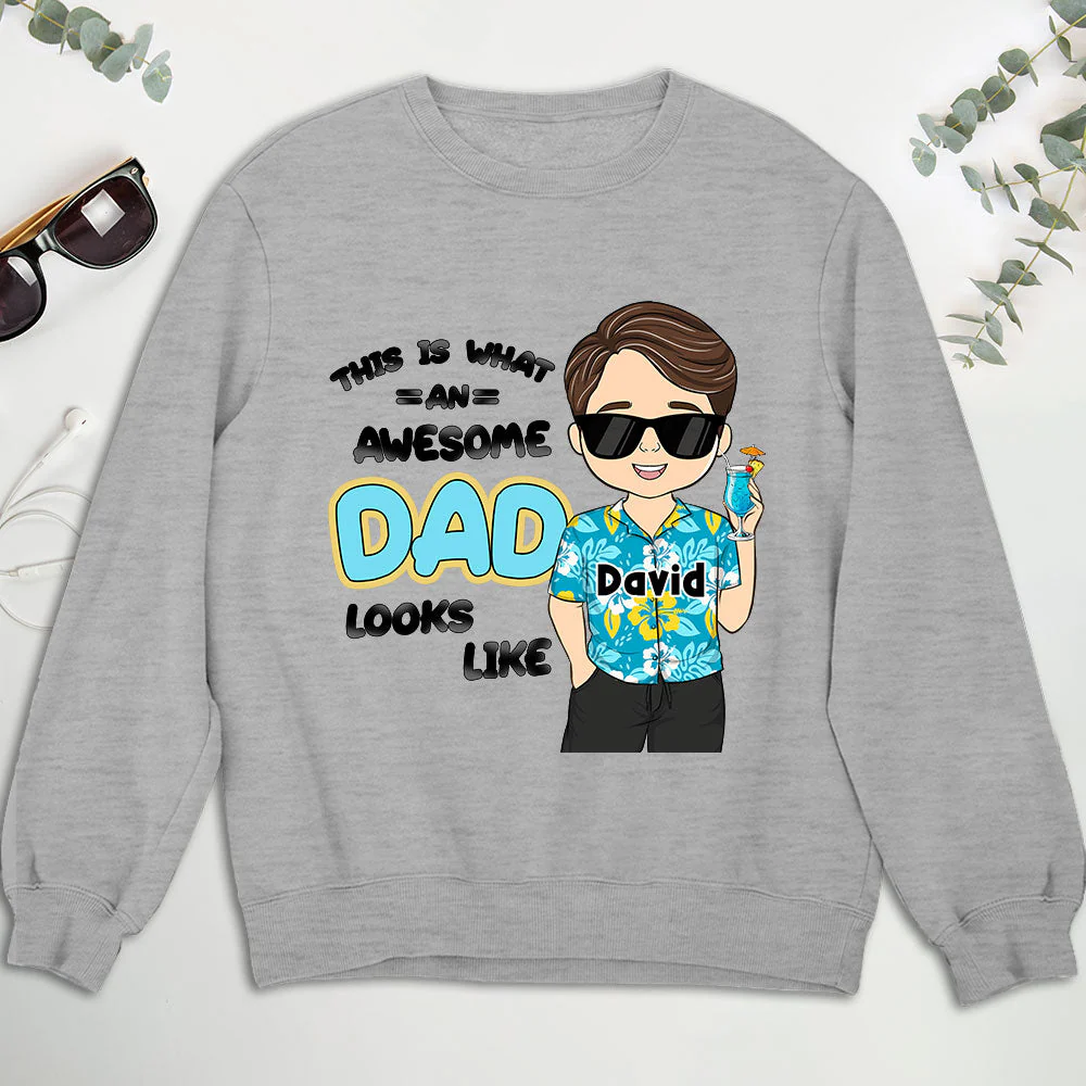 Awesome Dad - Personalized Custom Shirt - Image 4