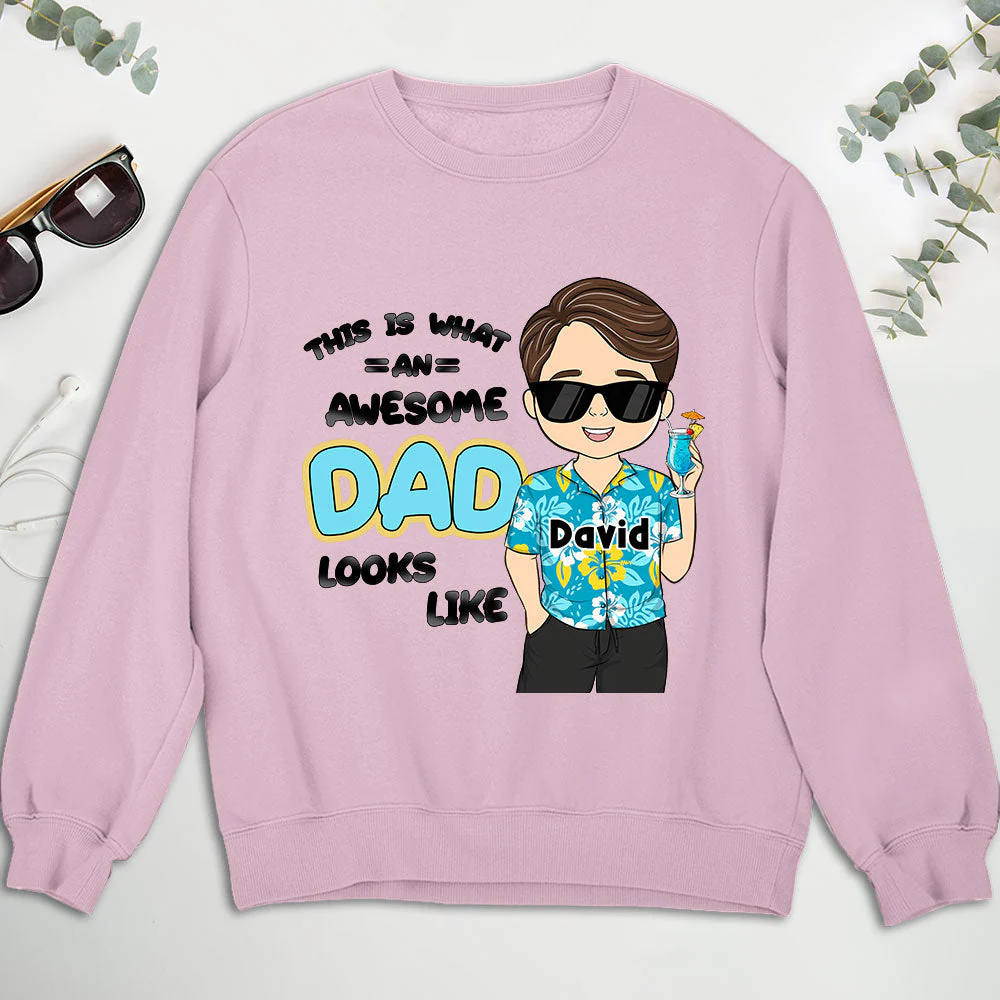 Awesome Dad - Personalized Custom Shirt - Image 5