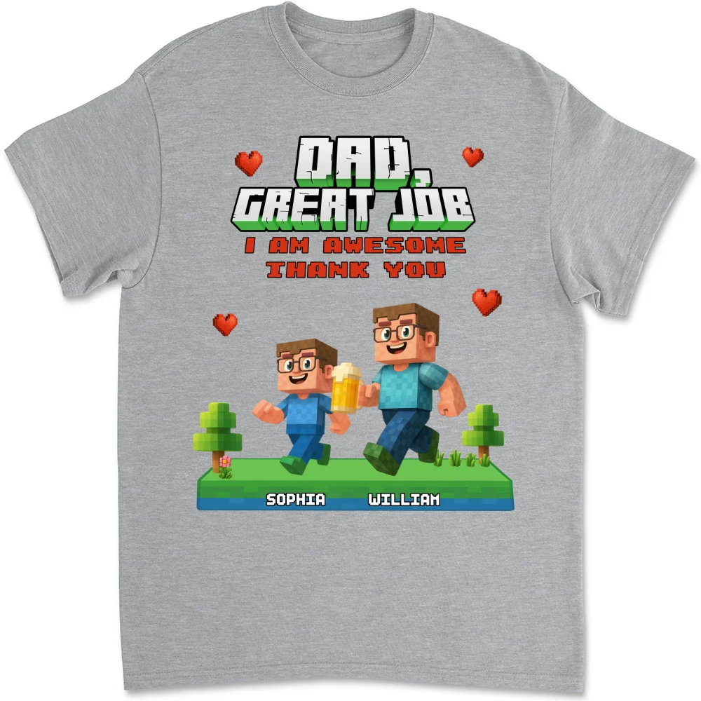 Awesome Daddy Of Us - Personalized Custom Shirt - Image 8
