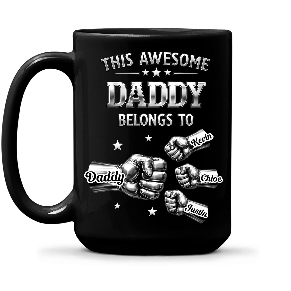 Awesome Father - Personalized Custom 3D Inflated Effect Mug - Image 2