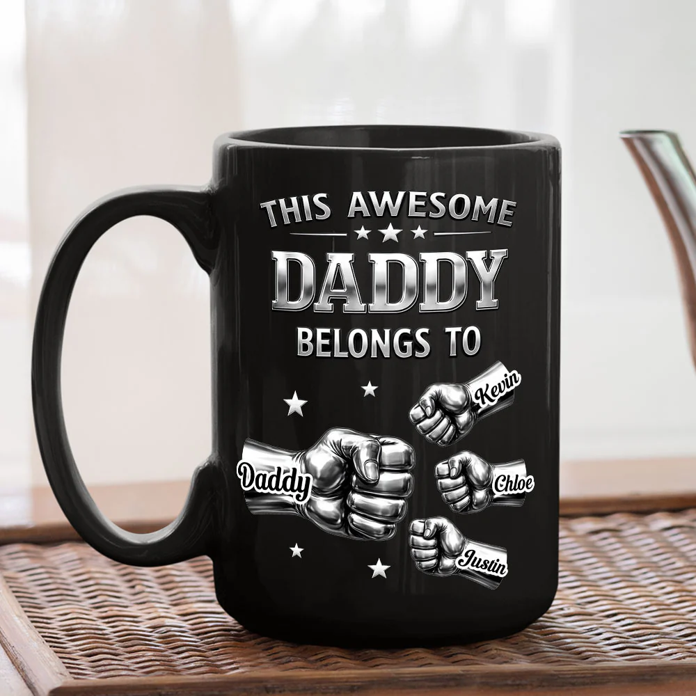 Awesome Father - Personalized Custom 3D Inflated Effect Mug - Image 6