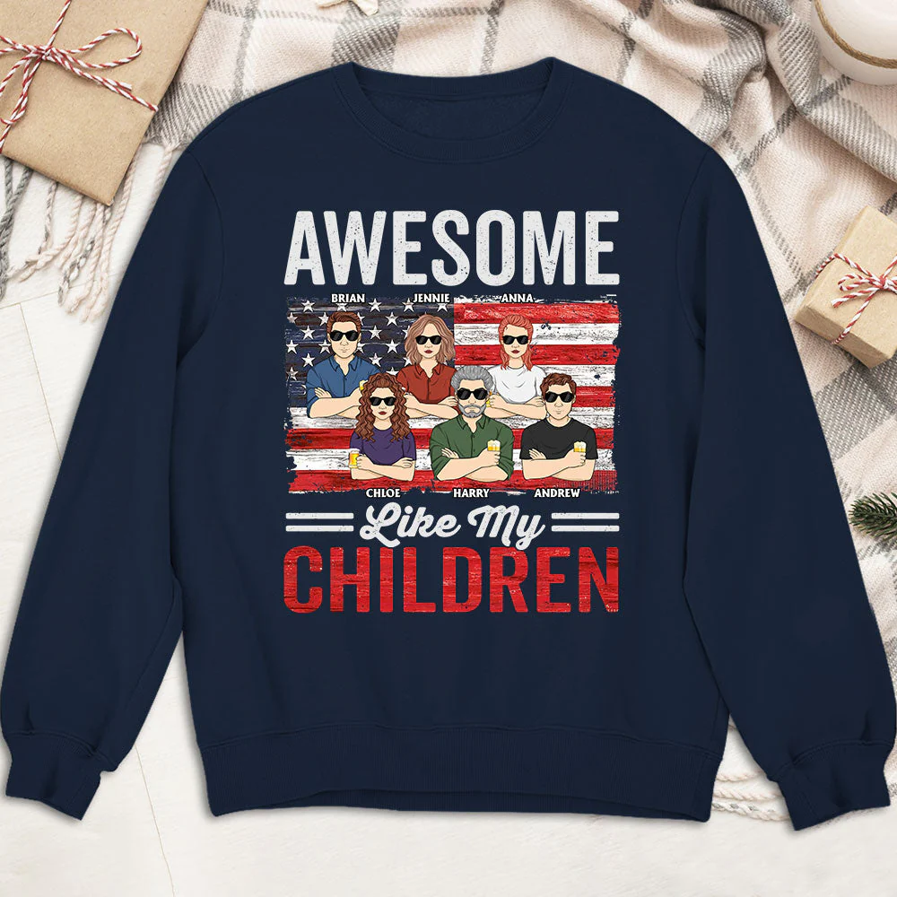 Awesome Like My Daughter - Personalized Custom Shirt - Image 4