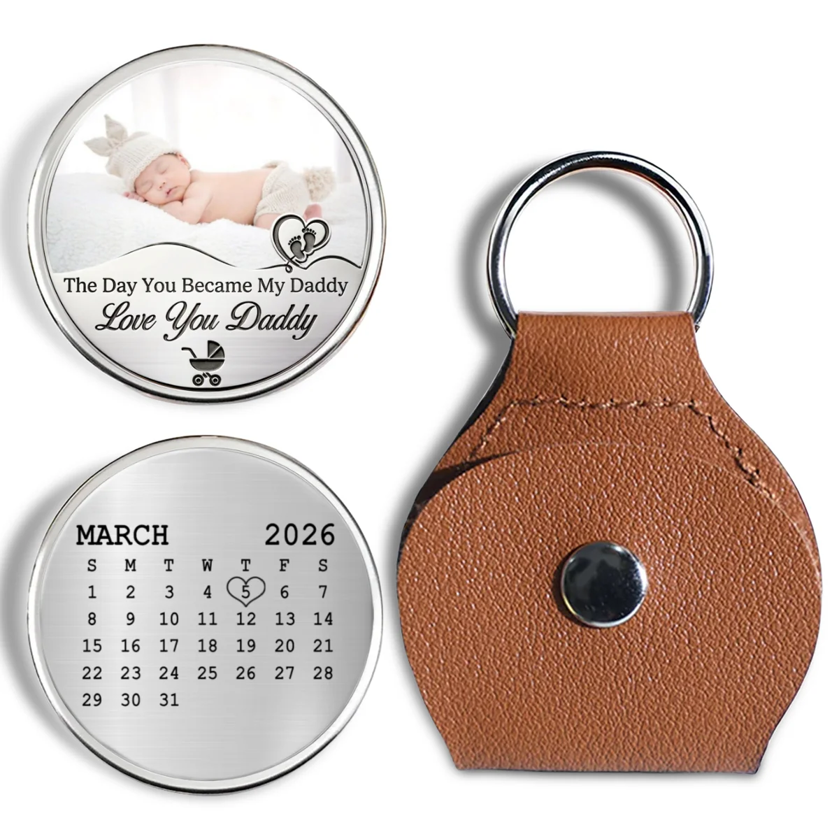 Baby Arrival Date - Personalized Custom Pocket Hug - Image 6