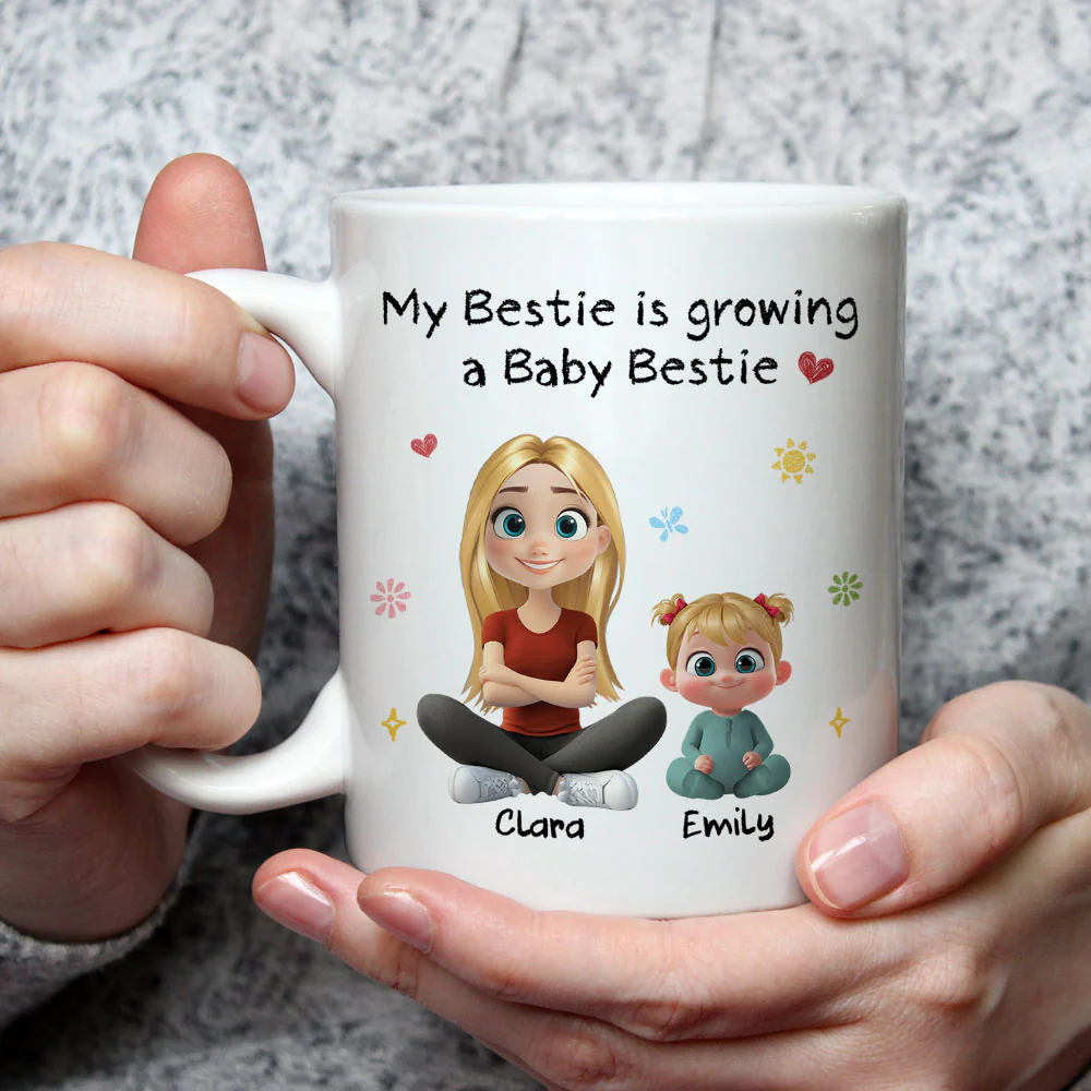 Baby Bestie - Personalized Custom Coffee Mug - Image 2