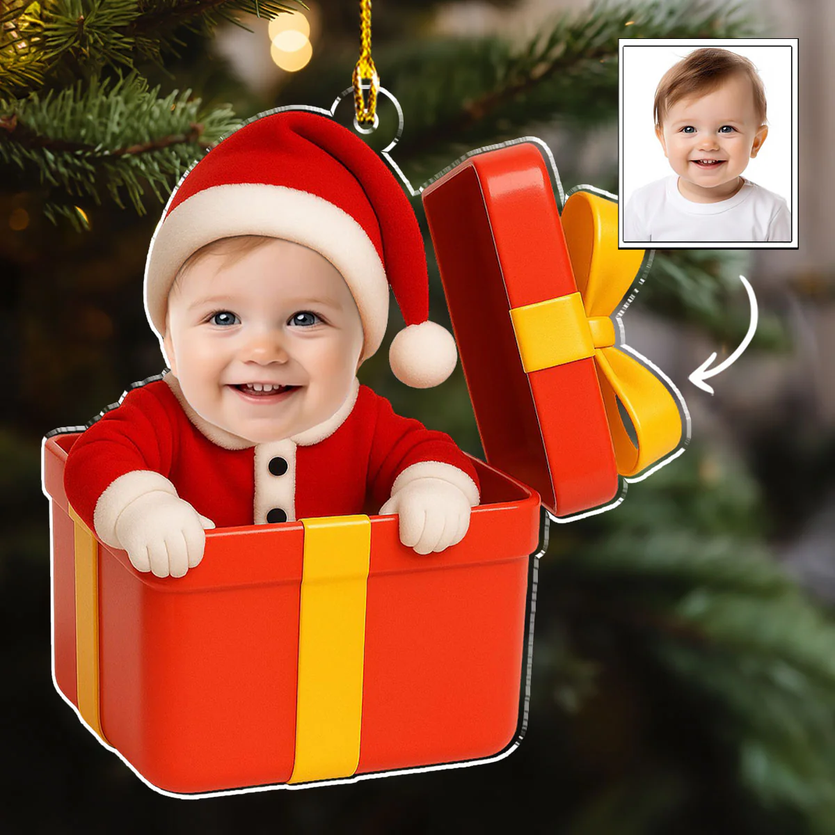 Baby Box - Personalized Custom Acrylic Ornament