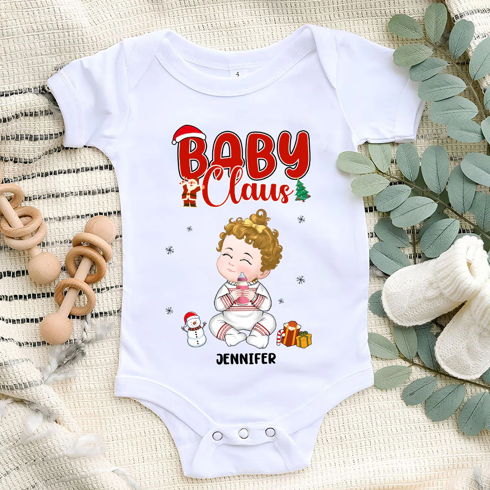 Baby Claus - Personalized Custom Baby Onesie - Image 2