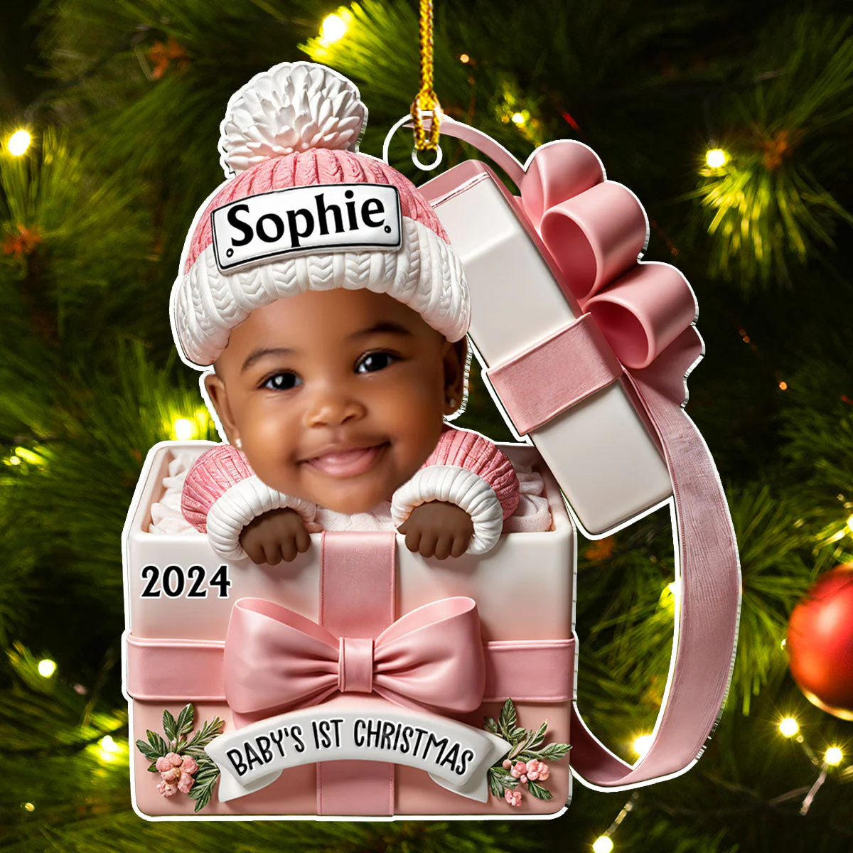 Baby Gift - Personalized Custom Acrylic Ornament - Image 4