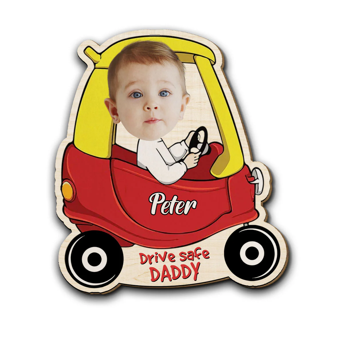 Baby In Car - Personalized Custom Car Visor Clip - Image 2