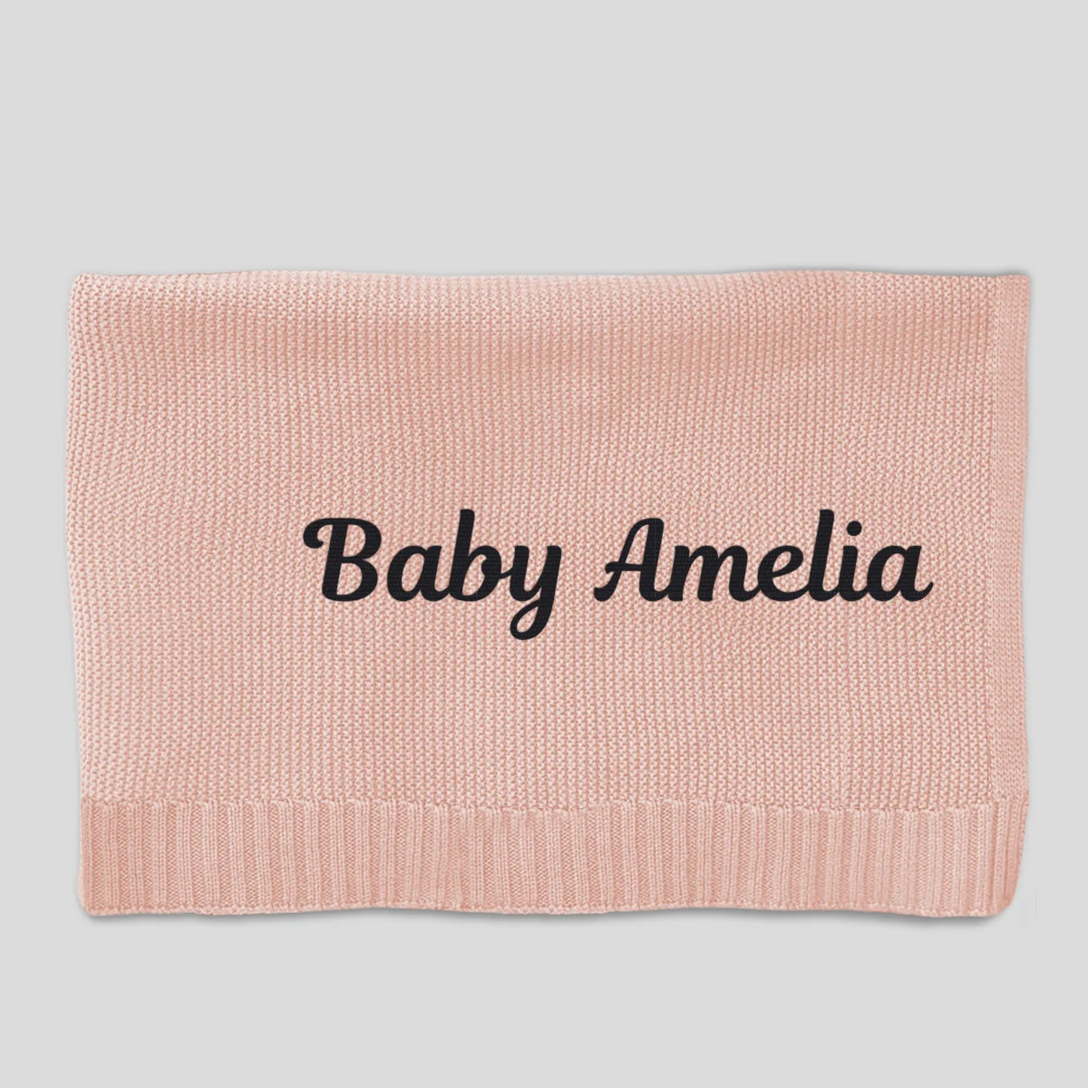 Baby Monogram - Personalized Custom Embroidered Knitted Baby Blanket - Image 9