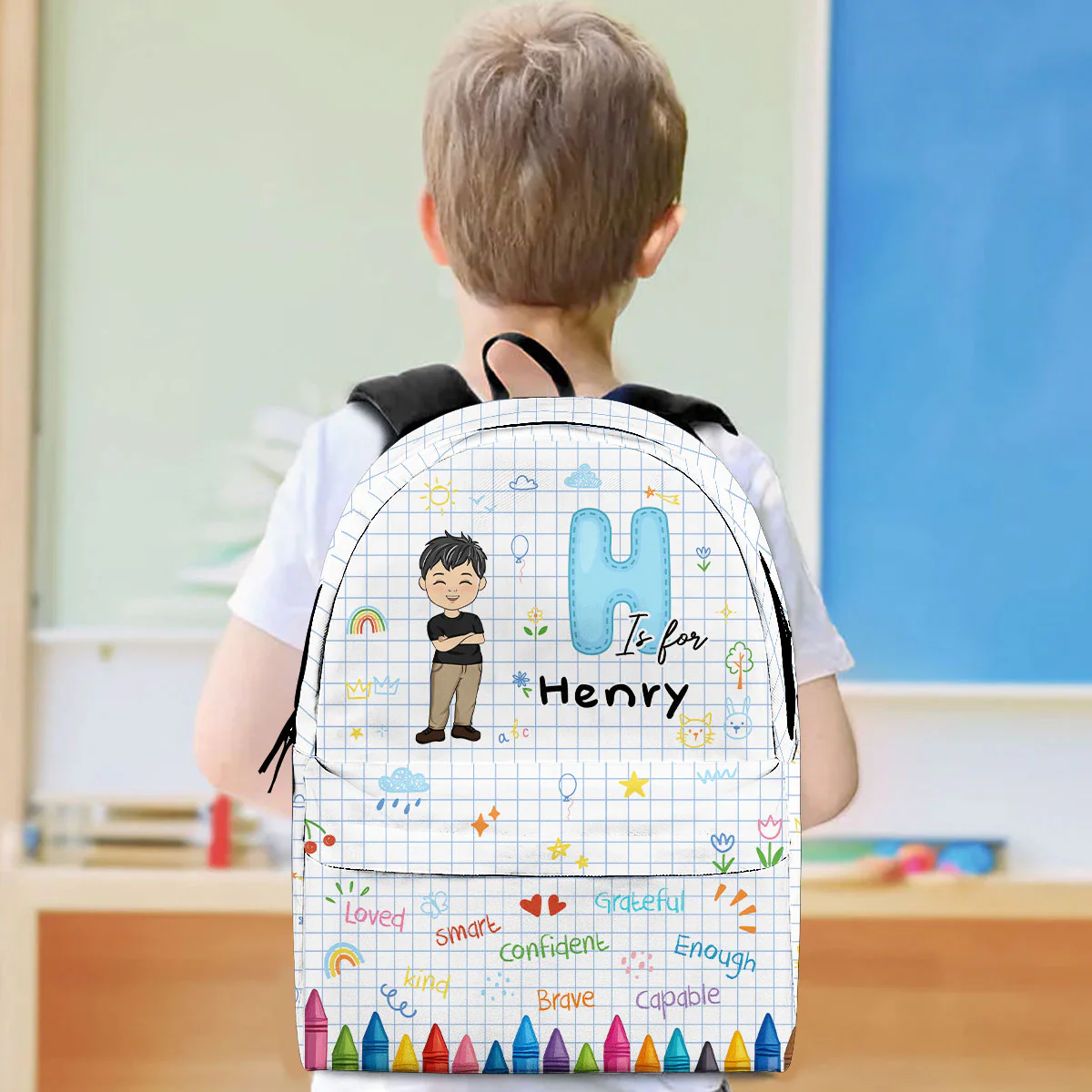 Back To School - Personalized Custom Backpack - Image 2