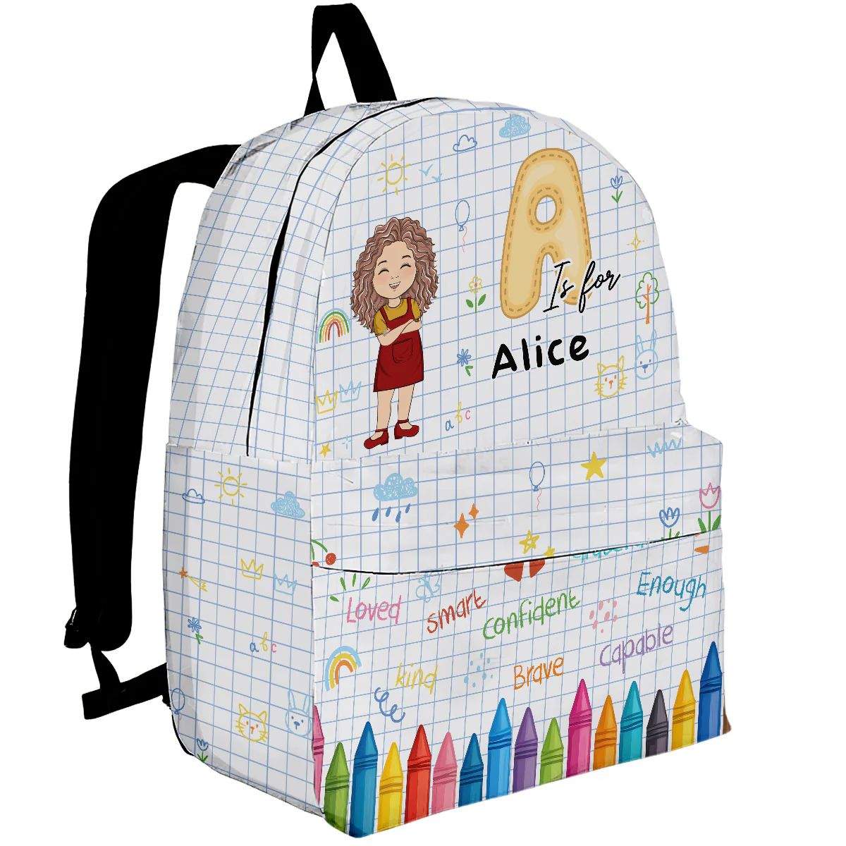 Back To School - Personalized Custom Backpack - Image 3
