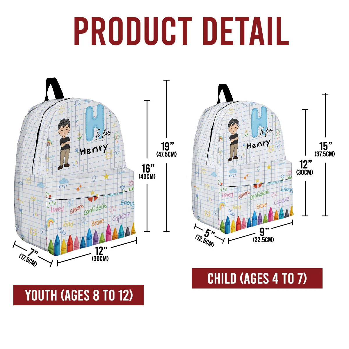 Back To School - Personalized Custom Backpack - Image 5