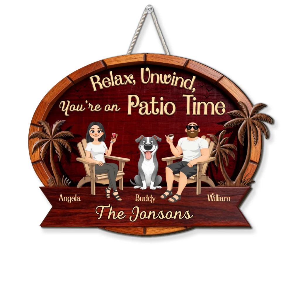 Backyard Vibes All Day - Personalized Custom Wood Sign - Image 8