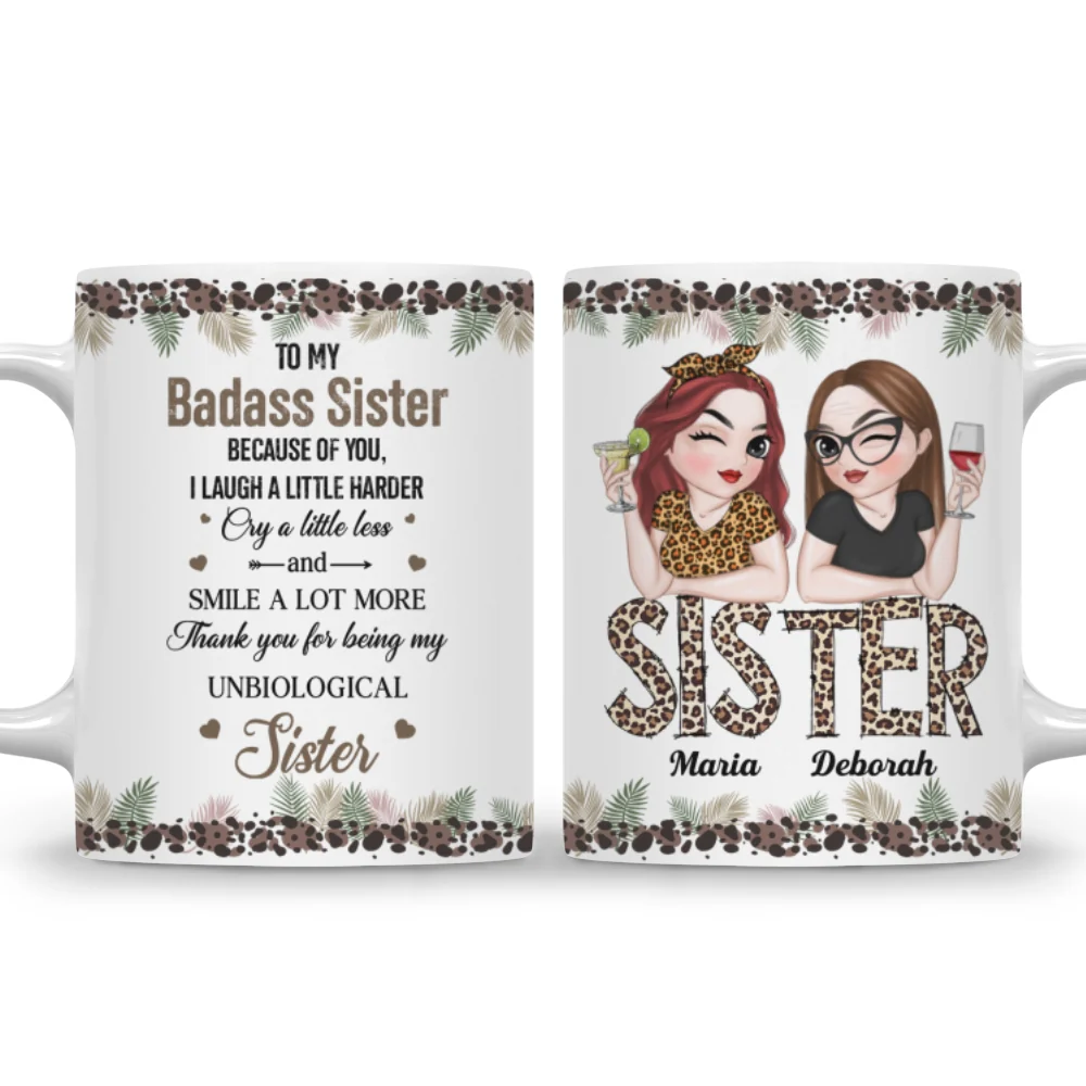 Badass Bestie - Personalized Custom Coffee Mug - Image 5