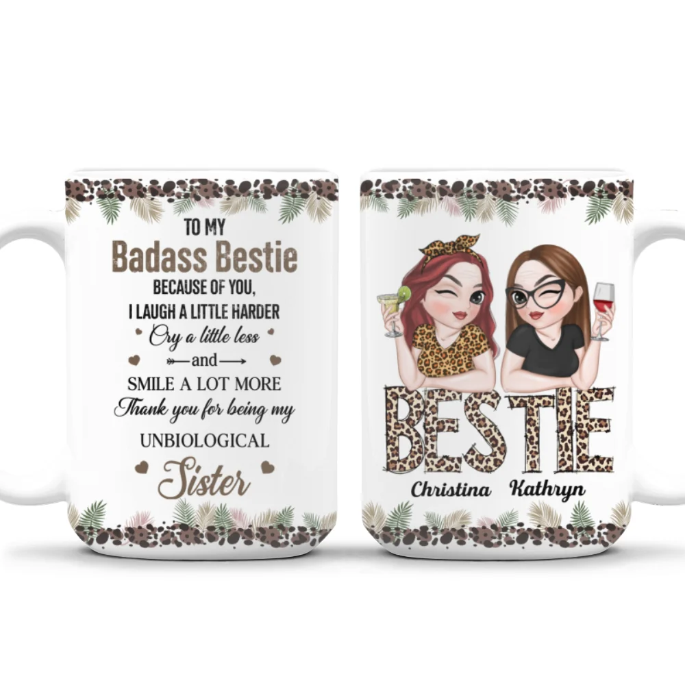 Badass Bestie - Personalized Custom Coffee Mug - Image 7