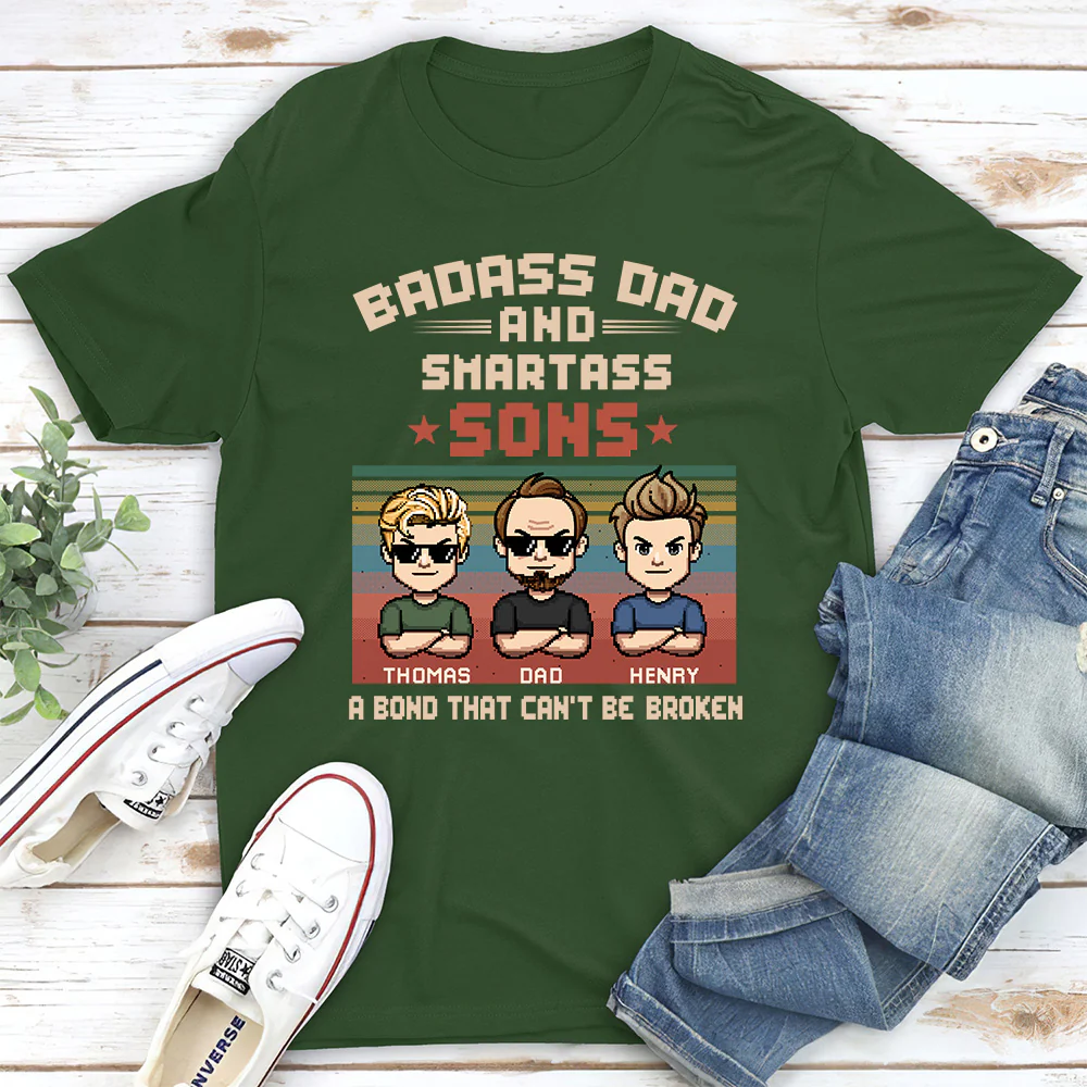 Badass Dad - Personalized Custom Shirt - Image 4