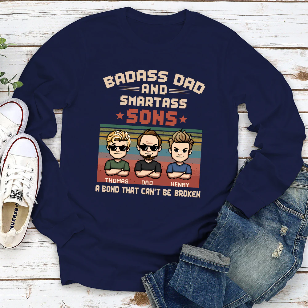 Badass Dad - Personalized Custom Shirt - Image 7