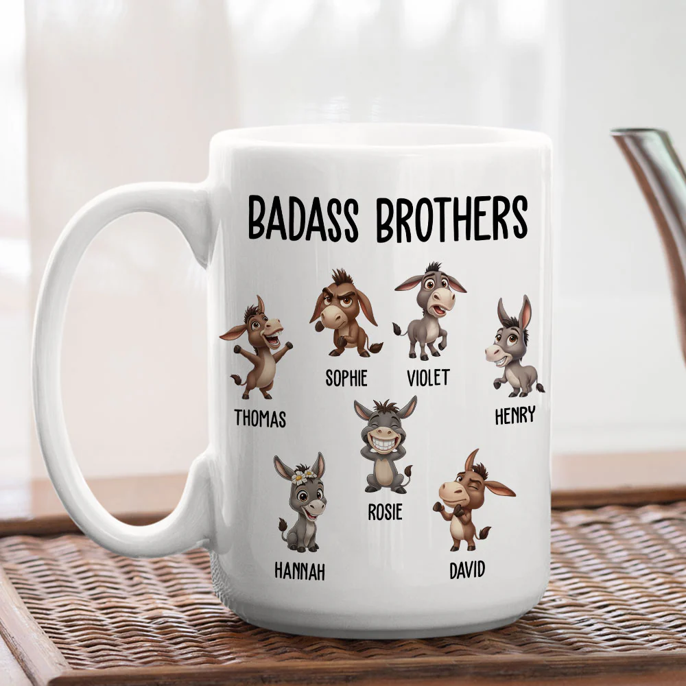 Badass Friends - Personalized Custom Coffee Mug - Image 5