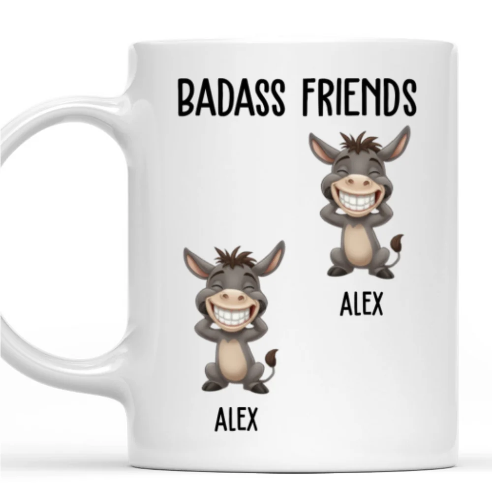 Badass Friends - Personalized Custom Coffee Mug - Image 7