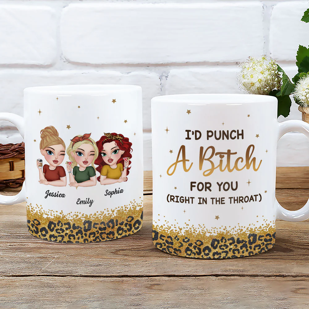 Baddie Bestie - Personalized Custom Coffee Mug - Image 3