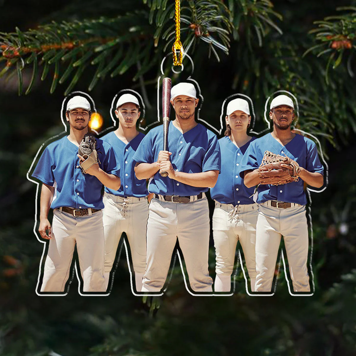 Baseball Custom Photo - Personalized Custom Acrylic Ornament - Image 2