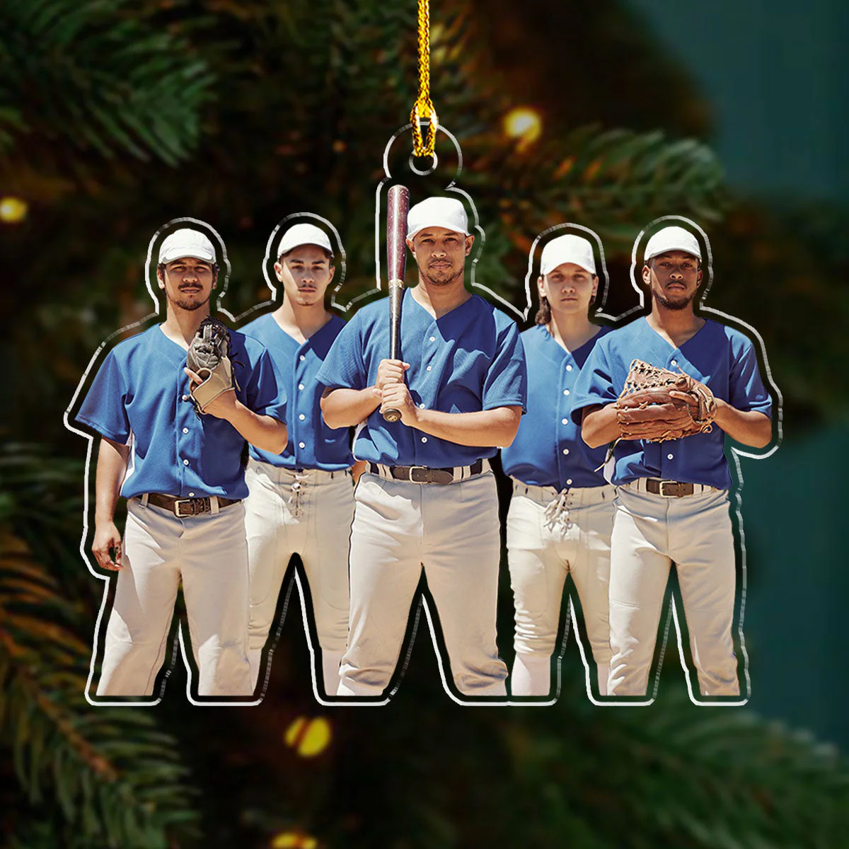 Baseball Custom Photo - Personalized Custom Acrylic Ornament - Image 3
