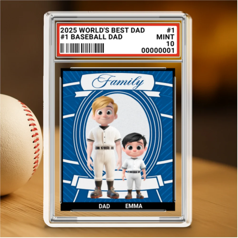 Baseball Dad - Personalized Custom Acrylic Plaque - Image 6