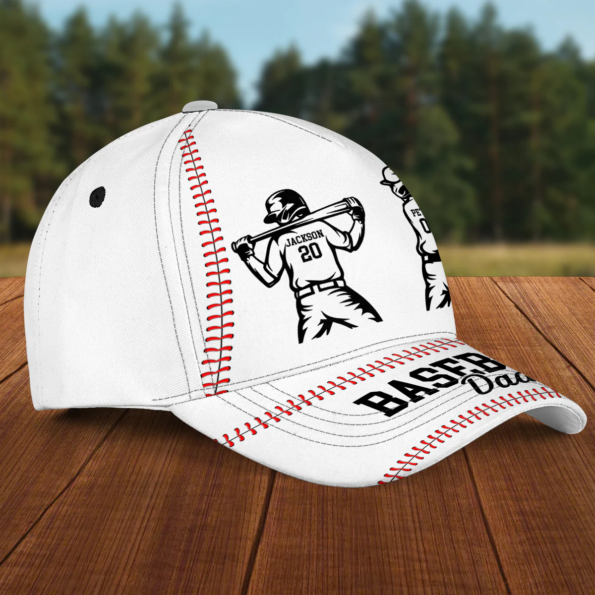 Baseball Dad - Personalized Custom Classic Cap - Image 2