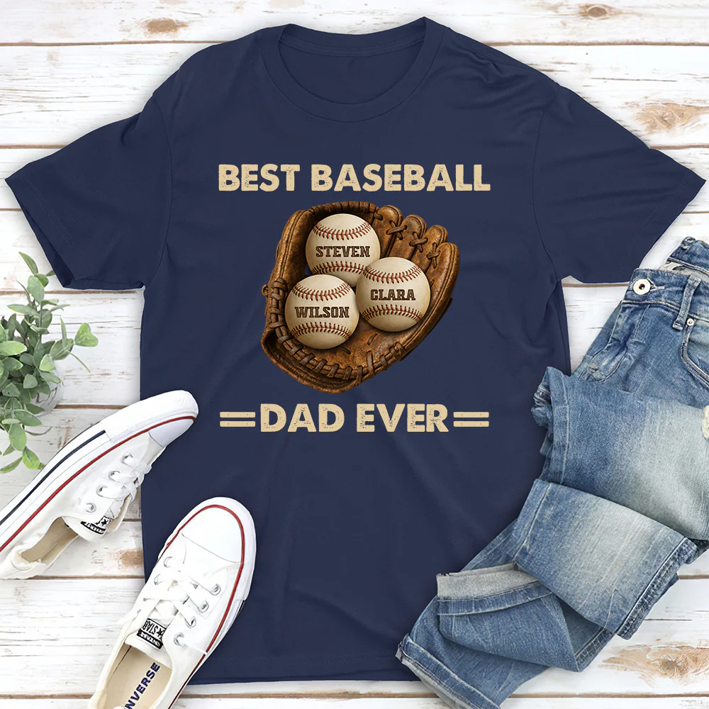 Baseball Dad - Personalized Custom Shirt - Image 2