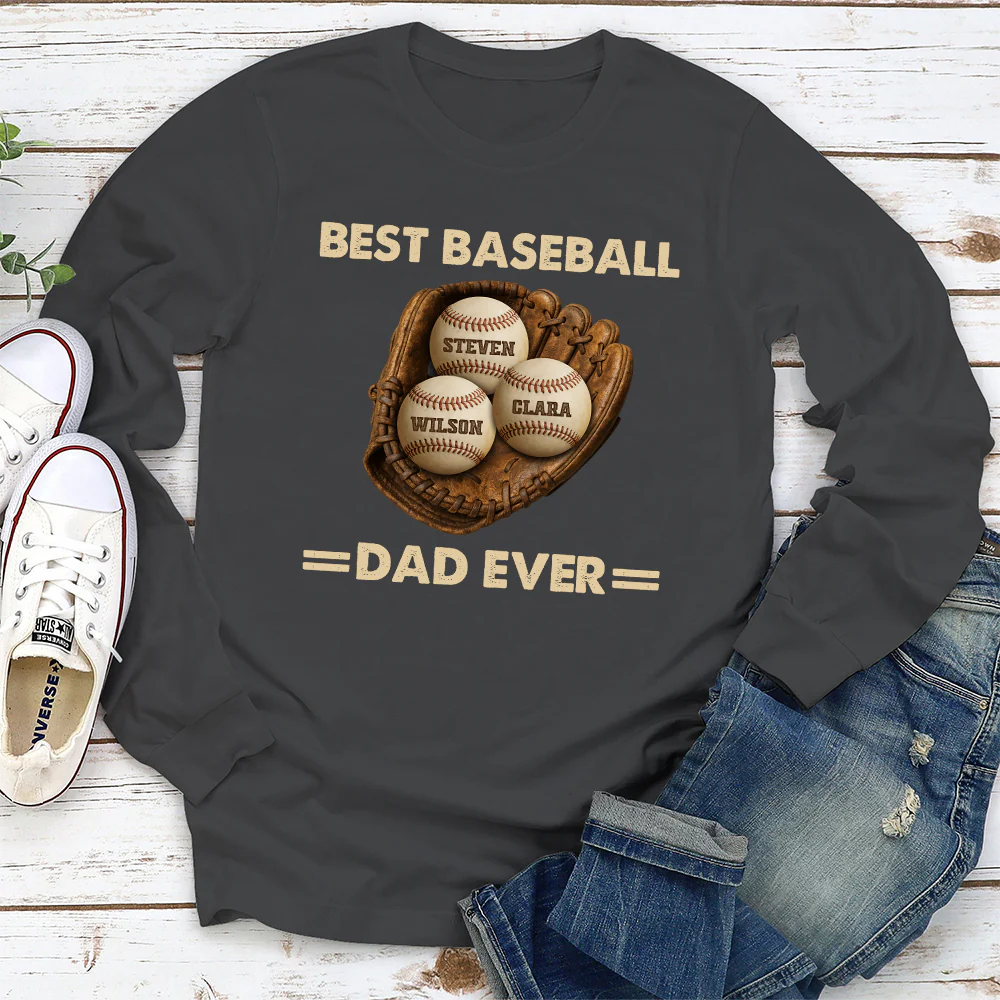 Baseball Dad - Personalized Custom Shirt - Image 4
