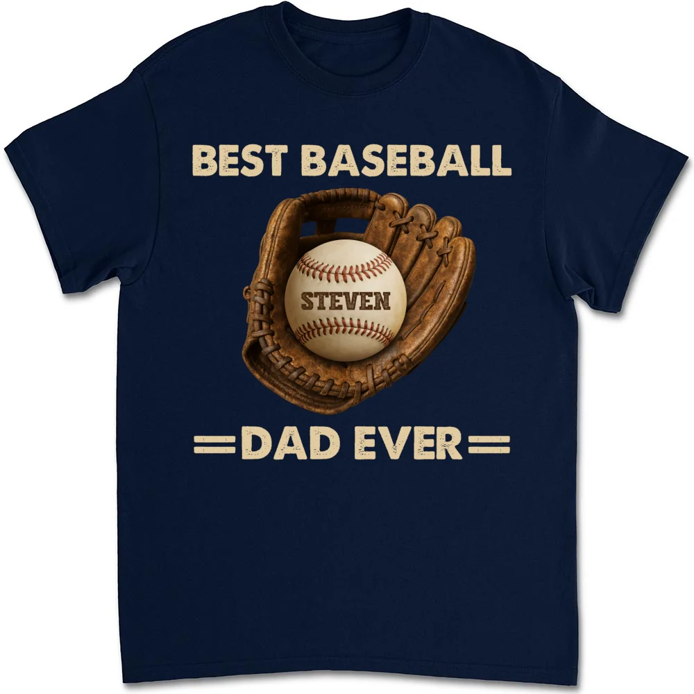 Baseball Dad - Personalized Custom Shirt - Image 9
