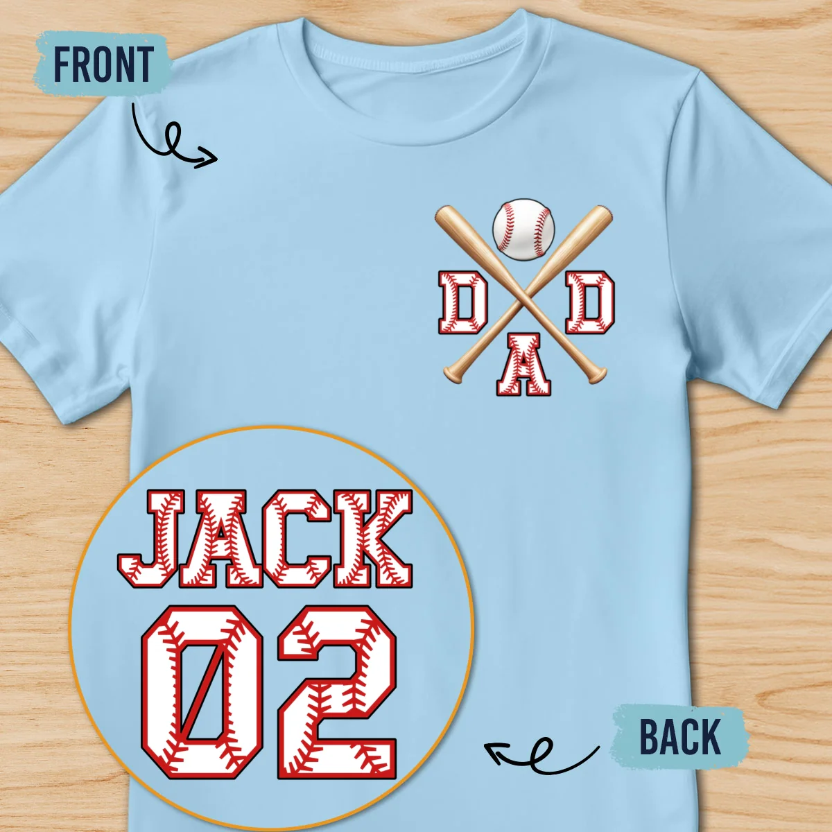 Baseball Days With Dad - Personalized Custom Shirt - Image 10