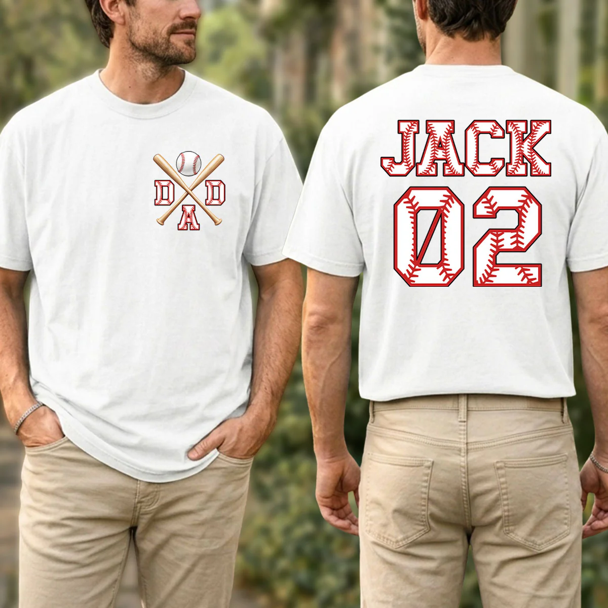 Baseball Days With Dad - Personalized Custom Shirt - Image 4