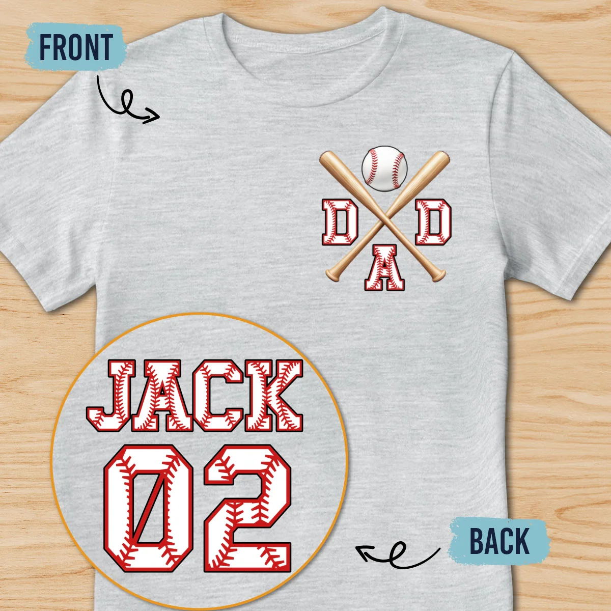 Baseball Days With Dad - Personalized Custom Shirt - Image 9