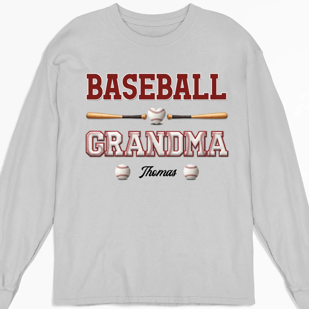 Baseball Grandma - Personalized Custom Shirt - Image 11