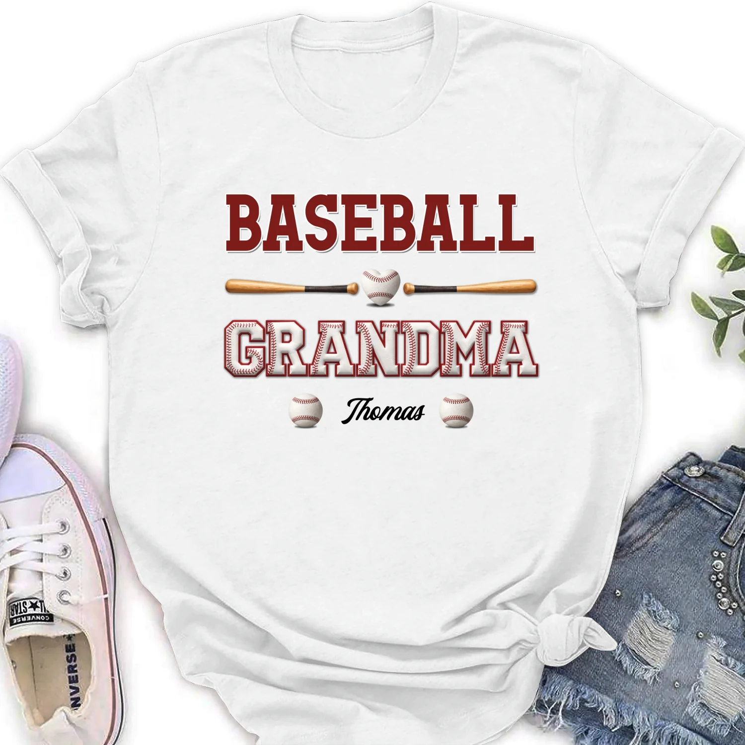 Baseball Grandma - Personalized Custom Shirt - Image 13
