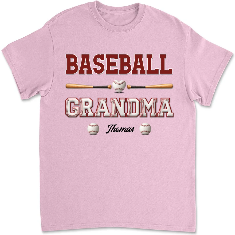 Baseball Grandma - Personalized Custom Shirt - Image 9