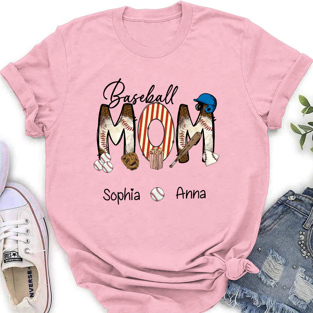 Baseball Mama - Personalized Custom Shirt - Image 3