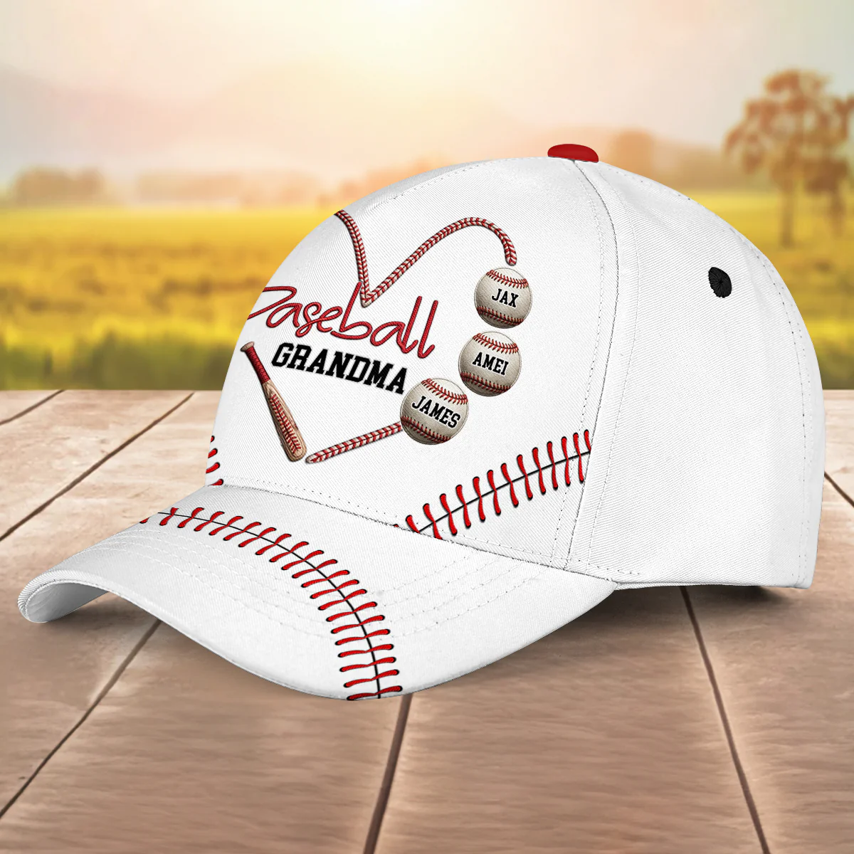 Baseball Mimi - Personalized Custom Classic Cap - Image 2